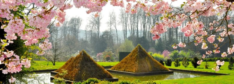 Pyramides végétales au Parc Botanique de Haute Bretagne