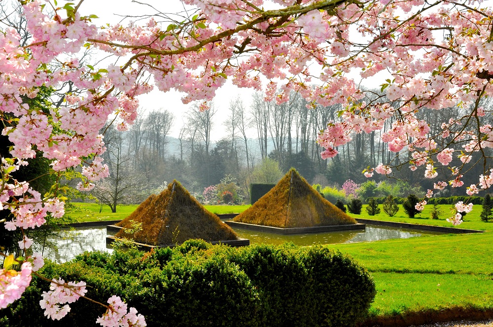 Pyramides végétales au Parc Botanique de Haute Bretagne